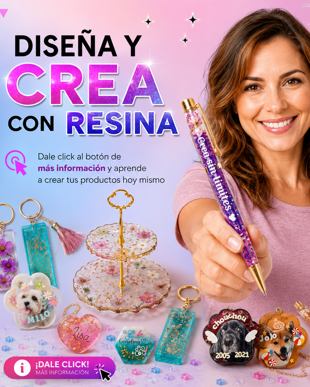 ✨Master Class Diseña y crea en resina 💜